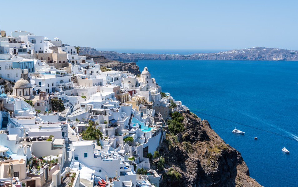 Île de Santorin : la merveille blanche